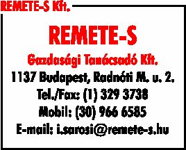 REMETE-S KFT.