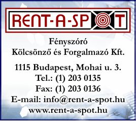 RENT-A-SPOT FÉNYSZÓRÓ KÖLCSÖNZŐ ÉS FORGALMAZÓ KFT.