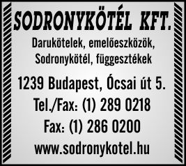 SODRONYKÖTÉL KFT.