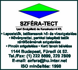 SZFÉRA-TECT IPARI SZOLGÁLTATÓ ÉS KERESKEDELMI KFT.