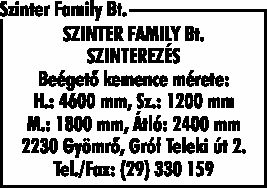 SZINTER FAMILY BT.