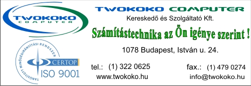 TWOKOKO COMPUTER KERESKEDŐ ÉS SZOLGÁLTATÓ KFT.