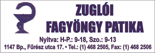 ZUGLÓI FAGYÖNGY PATIKA